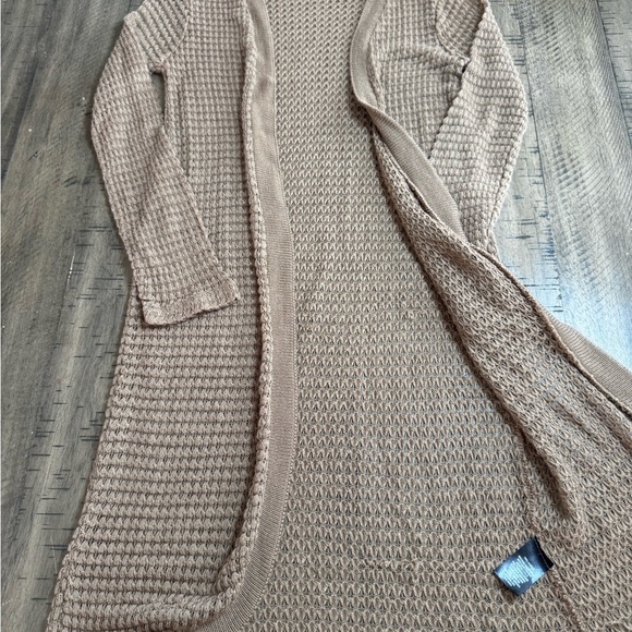 Elegant Tan Knit Cardigan by Universal Thread - Picture 2 of 9